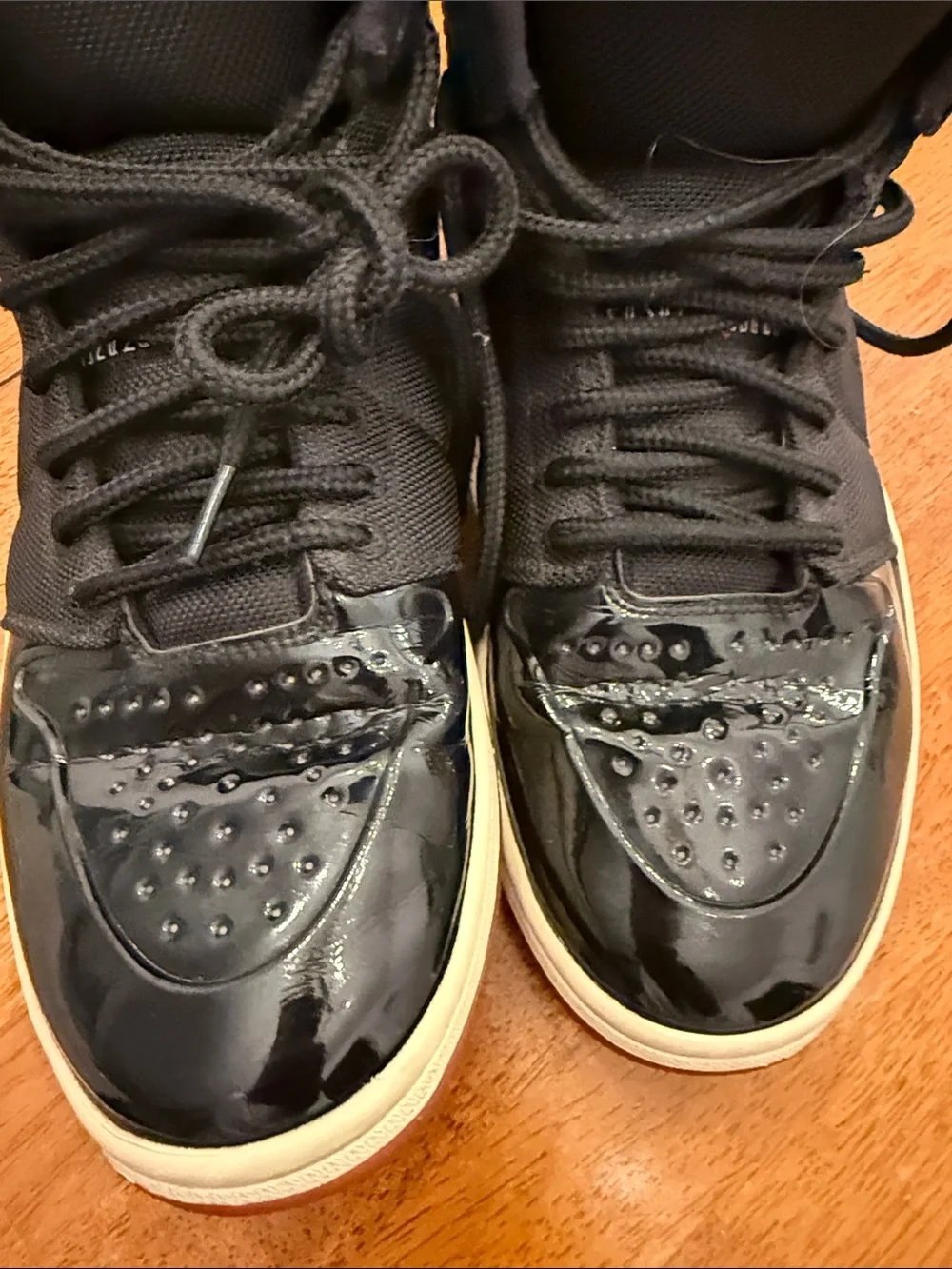 jordan Black High-Top Sneakers with Cream Midsole and Burgundy Outsole 10.5